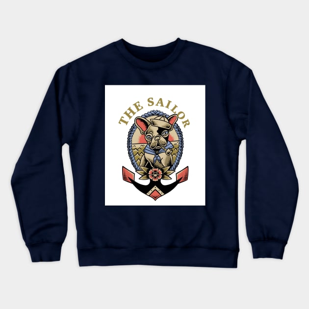 Sailor dog Crewneck Sweatshirt by Toothless22